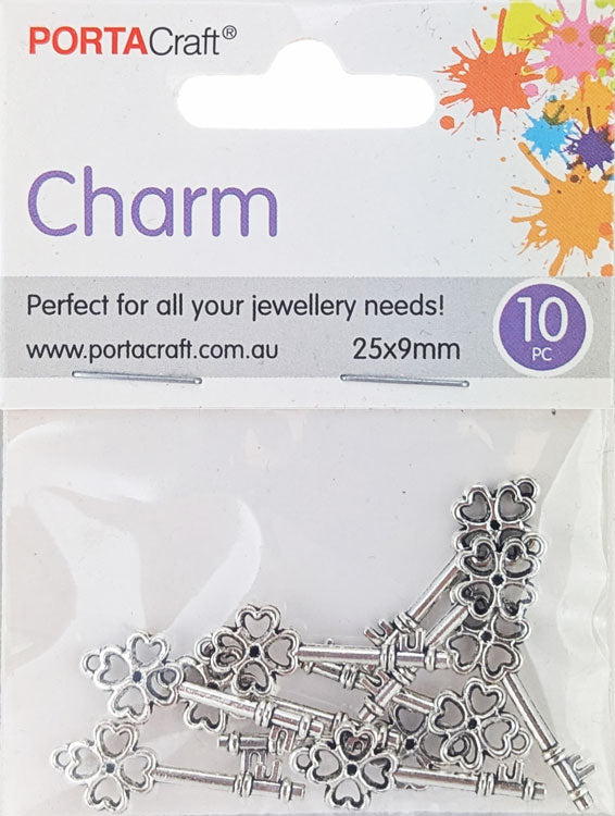 Porta Craft gold tone heart-shaped split rings 30mm four pack