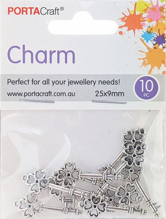Porta Craft gold tone heart-shaped split rings 30mm four pack