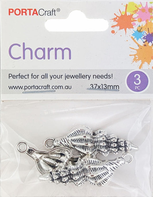 Porta Craft gold tone heart-shaped split rings 30mm four pack