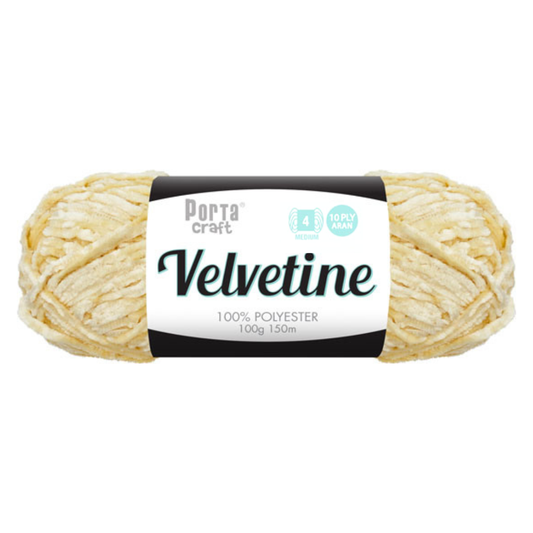 Velvetine Yarn 10ply 100g - Ivory