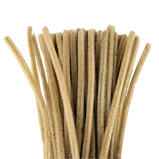 Chenille Stems 6mm 50pk - Teddy Bear