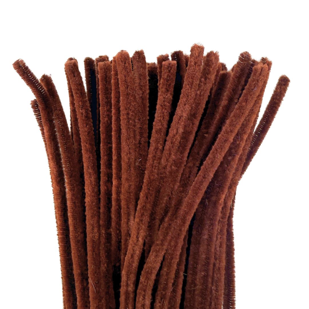 Chenille Stems 6mm 50pk - Orangutan