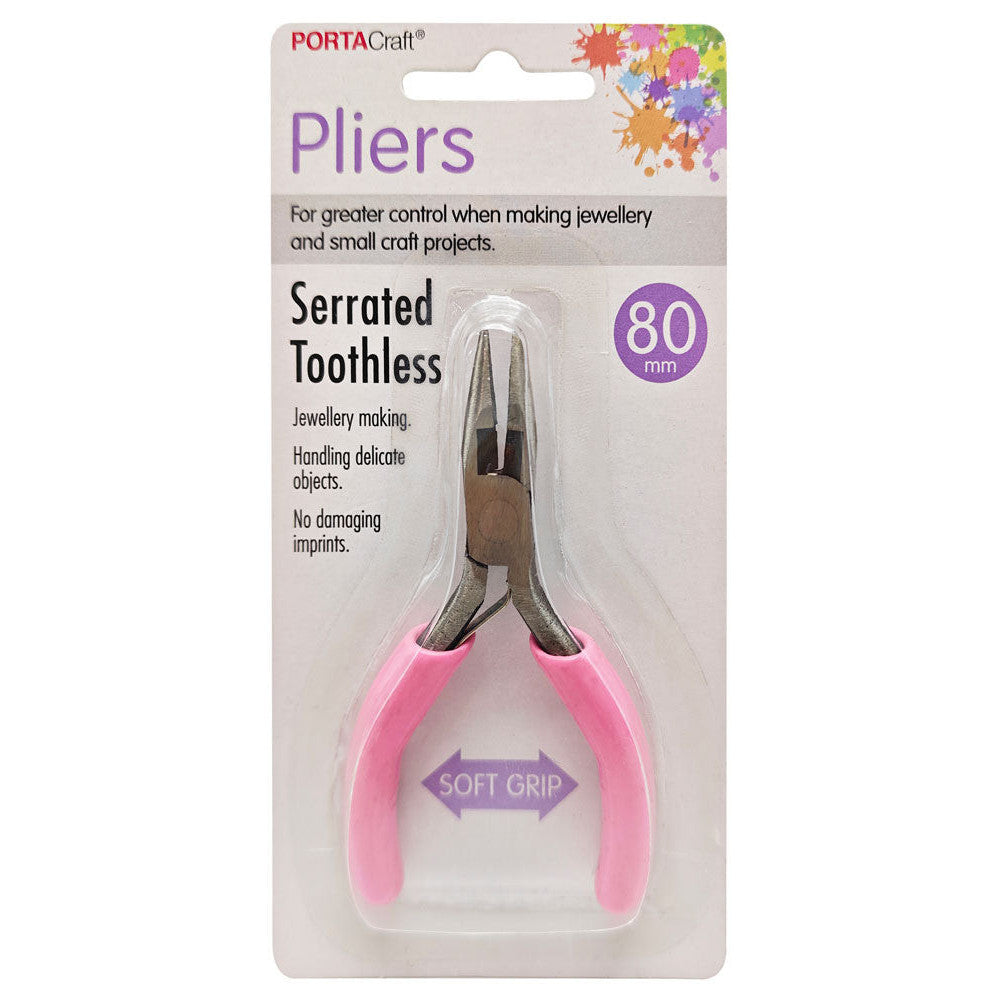 Pliers Mini Serrated Toothless 80mm