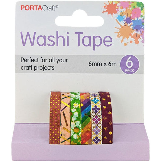 Washi Tape 6pk - Rainbow