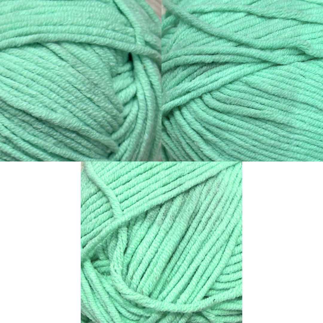 DUSTY Luxe Cotton Blend 100g 220m 8ply Mint 3pk Bundle