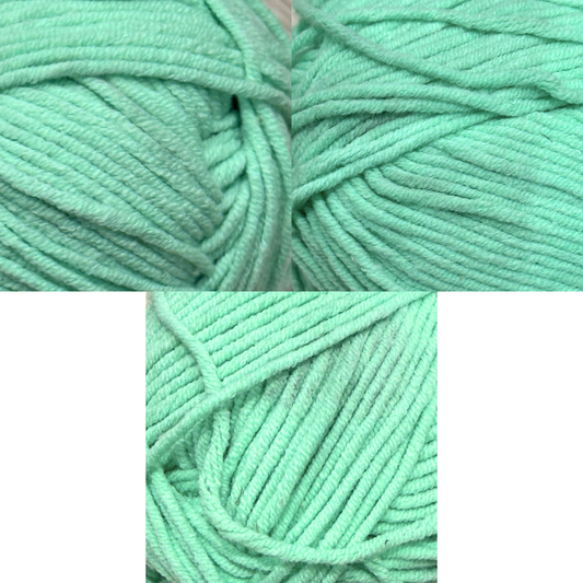 DUSTY Luxe Cotton Blend 100g 220m 8ply Mint 3pk Bundle