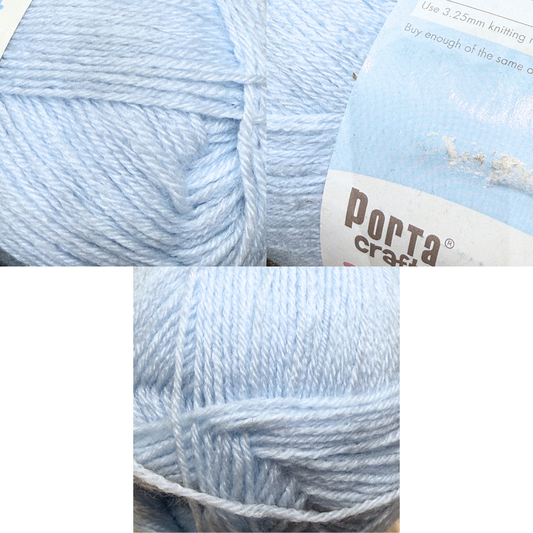 DUSTY Super Soft Baby Acrylic Yarn 420m 4ply Baby Blue 5pk Bundle
