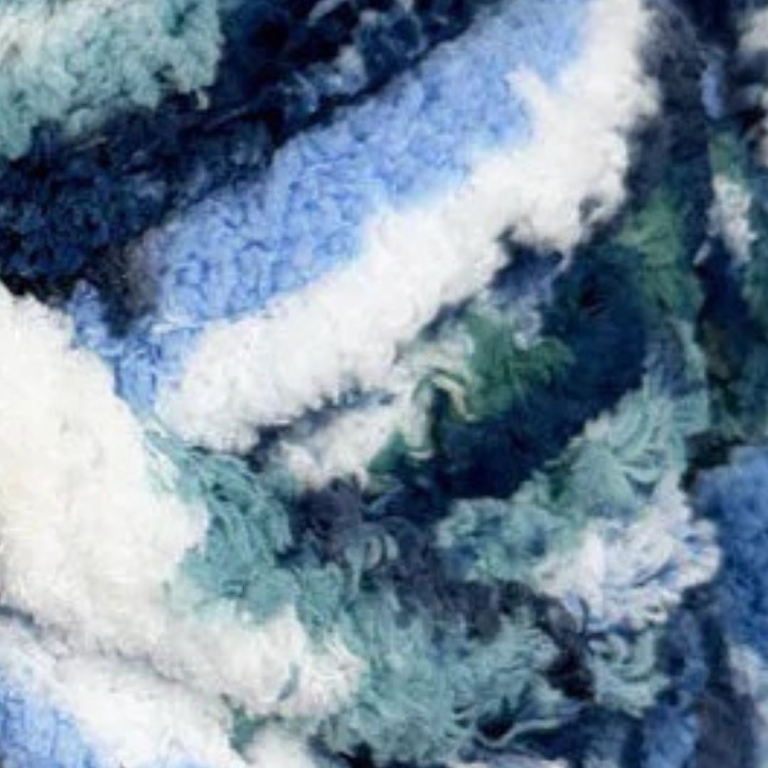 Mega Chenille Yarn 300g 29m 20ply Multi Lagoon