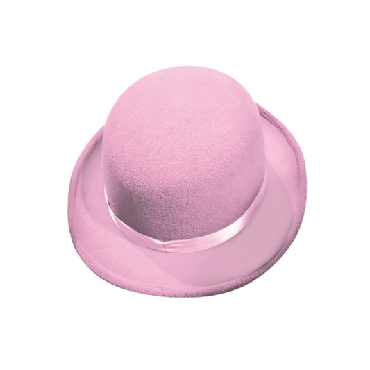 Easter Felt Bowler Hat 26cm - Pink