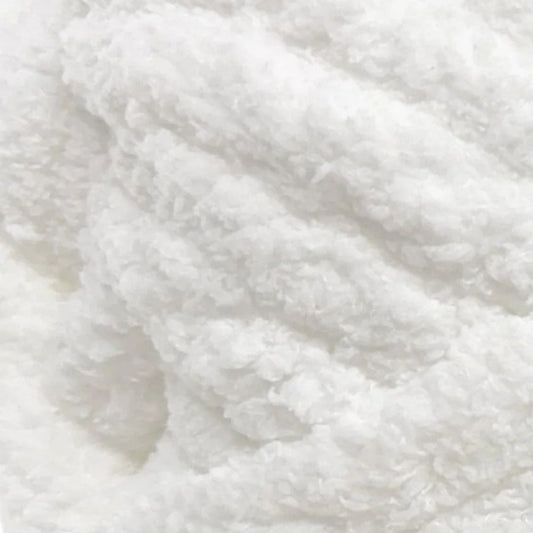 Mega Chenille Yarn 300g 29m 20ply Solid Pure White