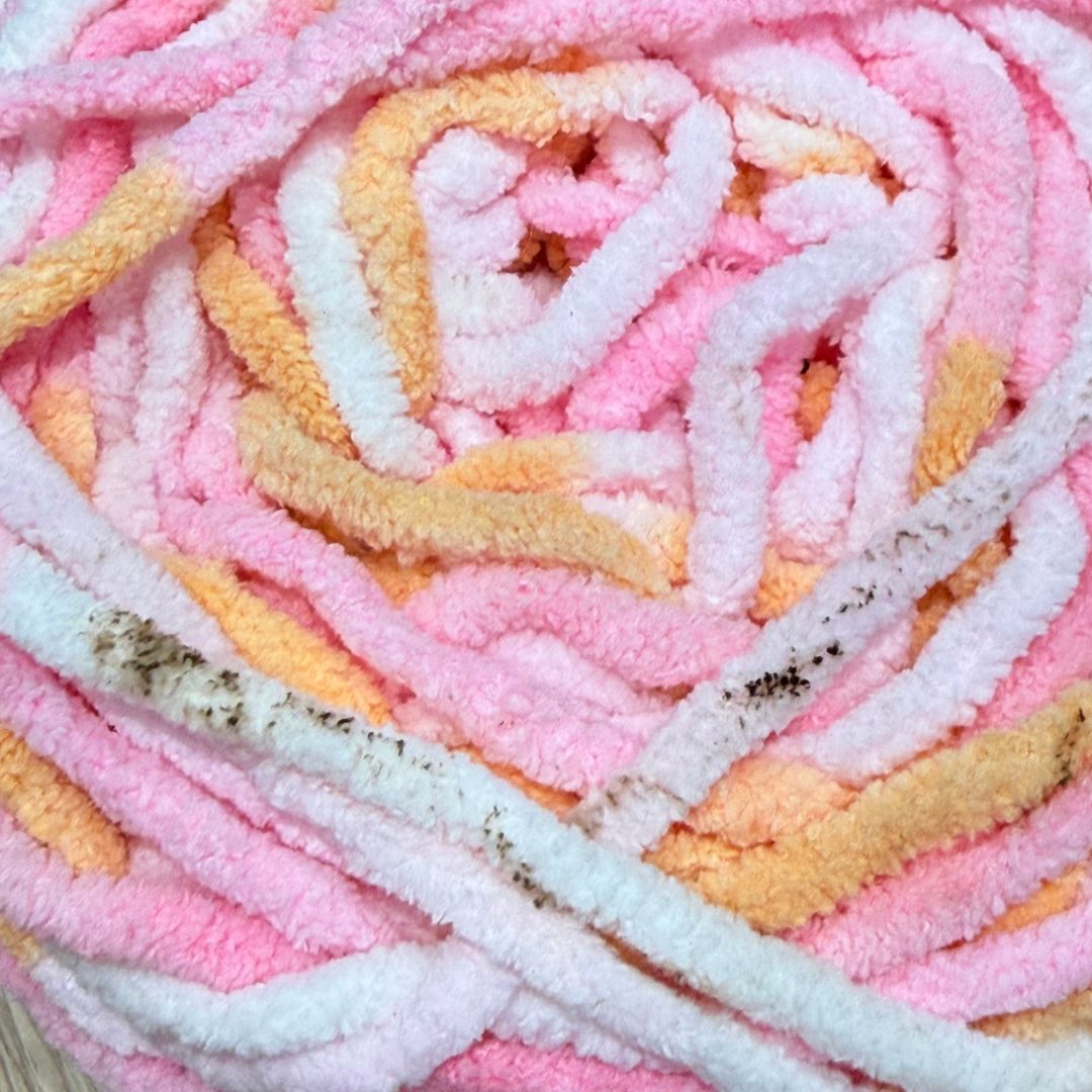 DUSTY Chenille Blanket Yarn 100g Pastel Party 5pk Mixed Bundle