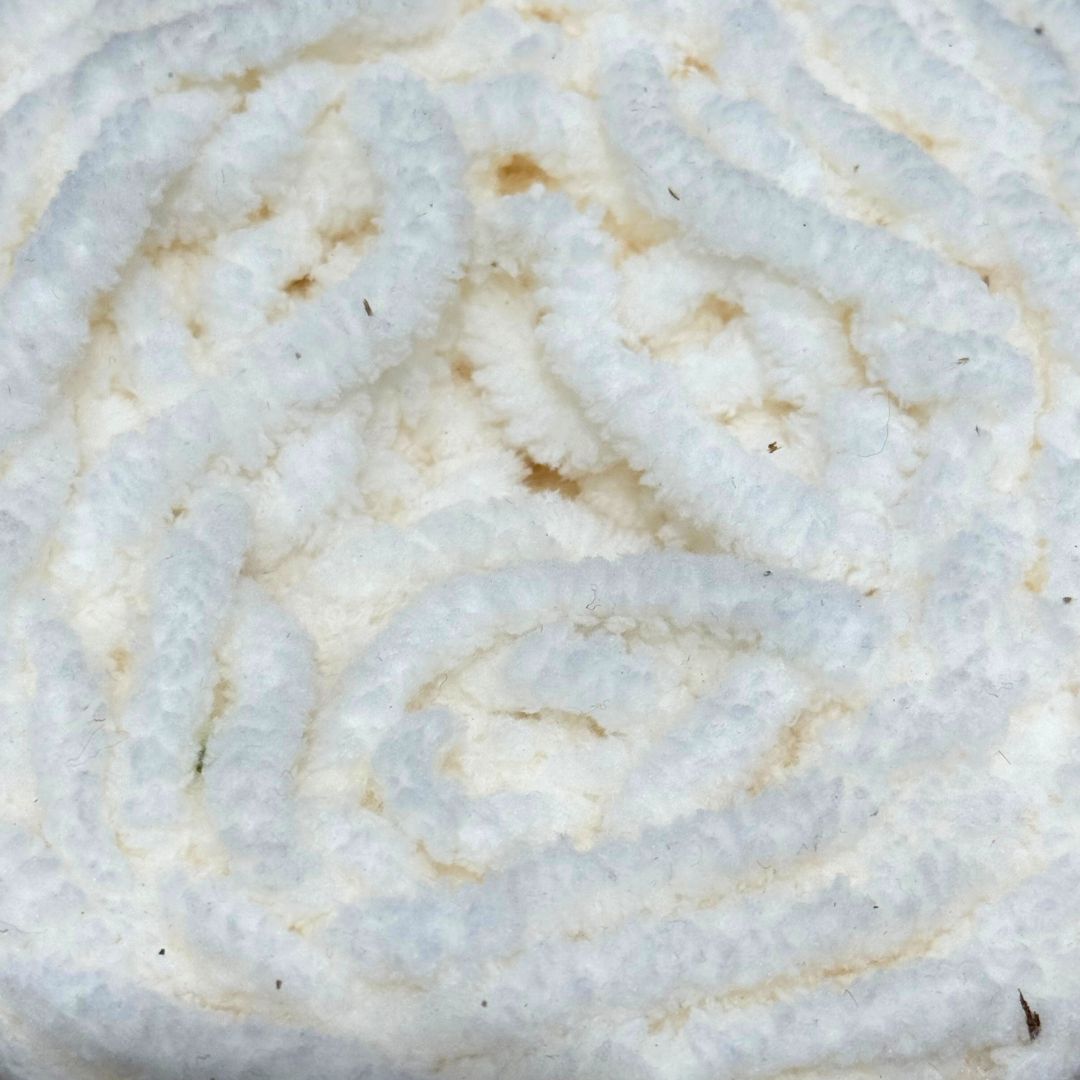 DUSTY Chenille Blanket Yarn 100g Cream 5pk Bundle