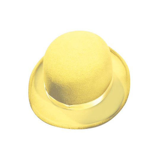 Easter Felt Bowler Hat 26cm - Yellow