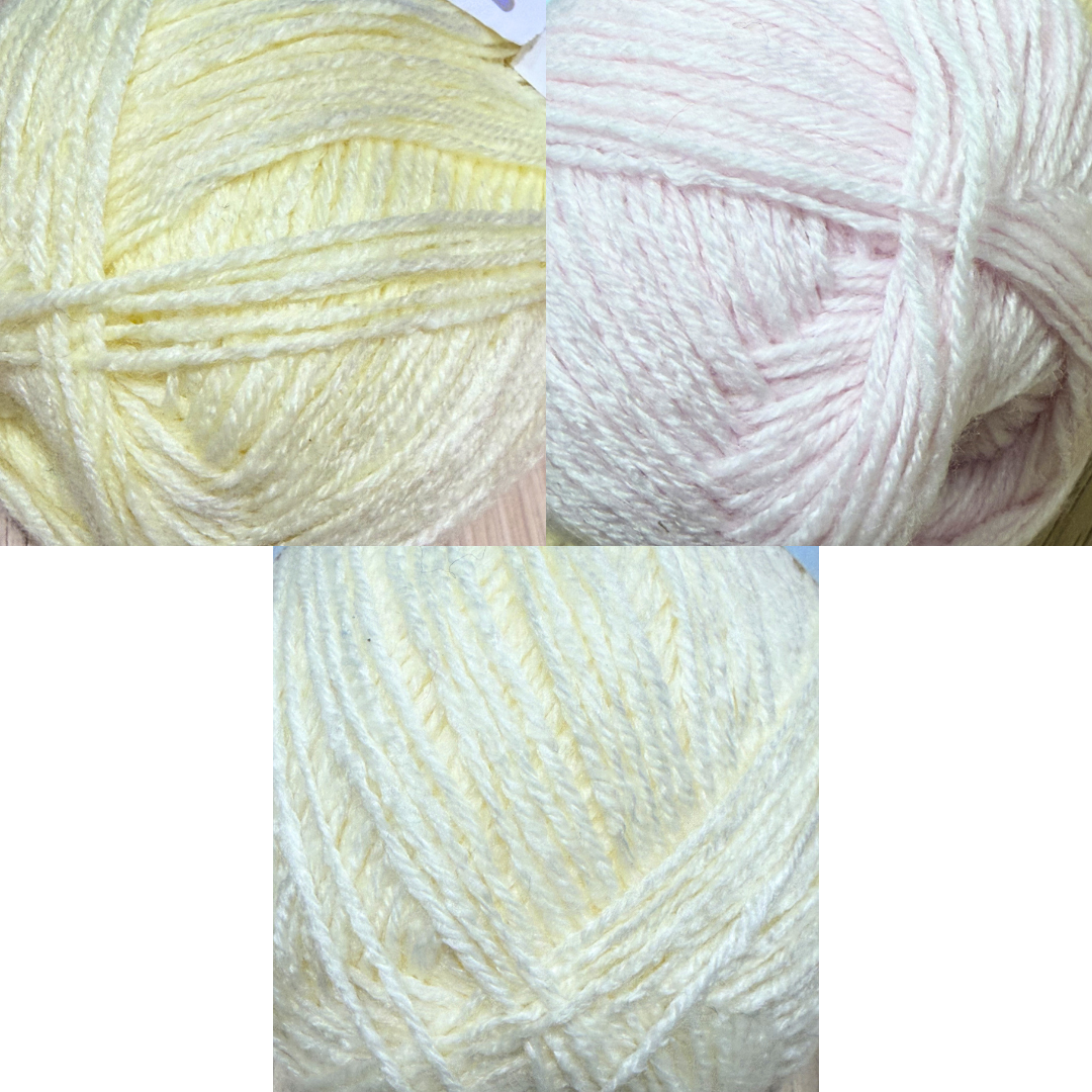 DUSTY Super Soft Baby Acrylic Yarn 420m 4ply Pastel Picnic 4pk Mixed Bundle