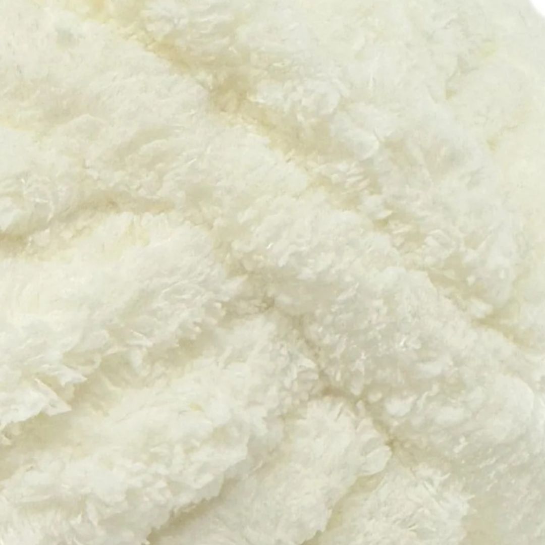 Mega Chenille Yarn 300g 29m 20ply Solid Cream