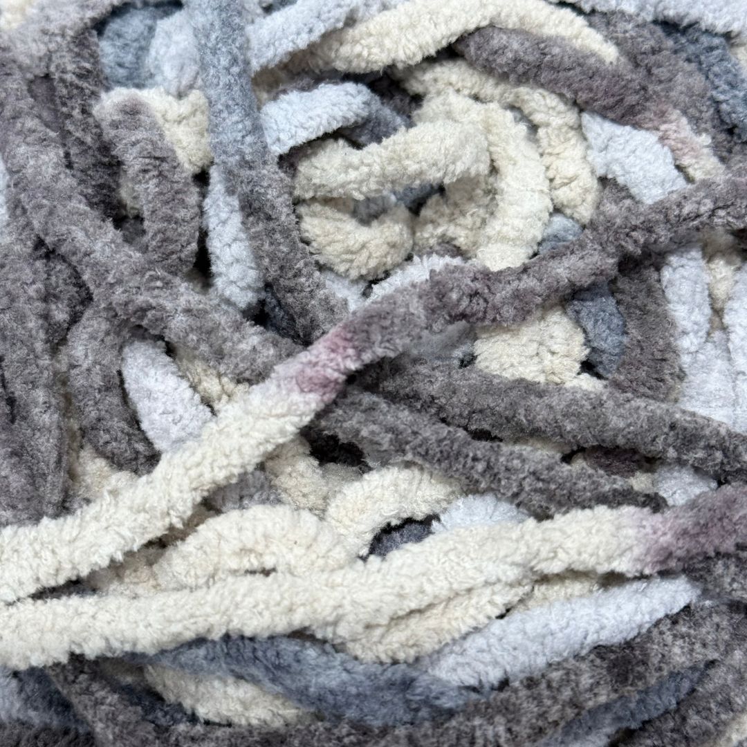 DUSTY Chenille Blanket Yarn 100g Ashy 4pk Mixed Bundle