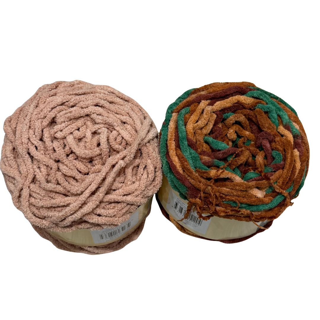 DUSTY Chenille Blanket Yarn 100g Moody Tones 6pk Mixed Bundle