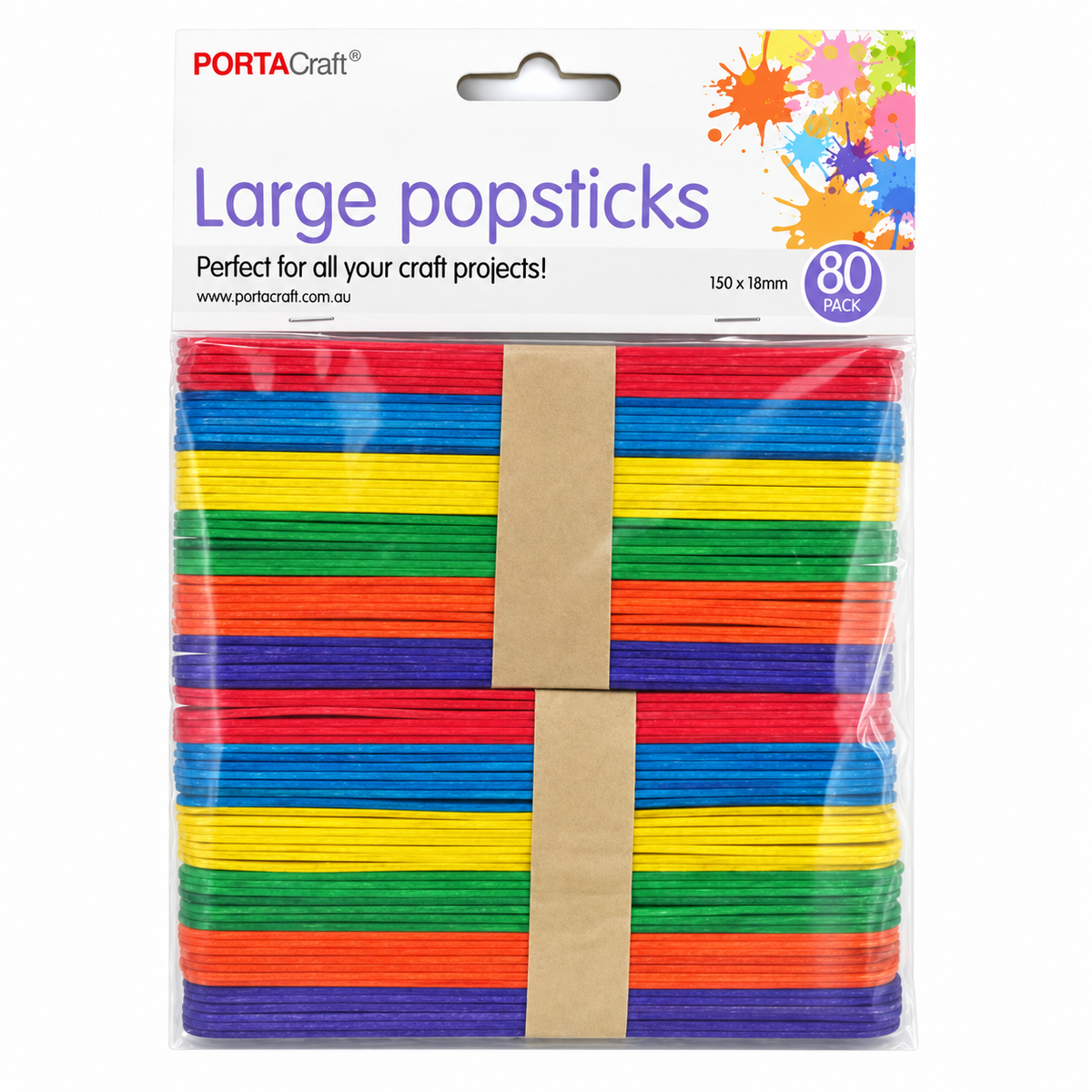 Coloured popsticks for craft activities