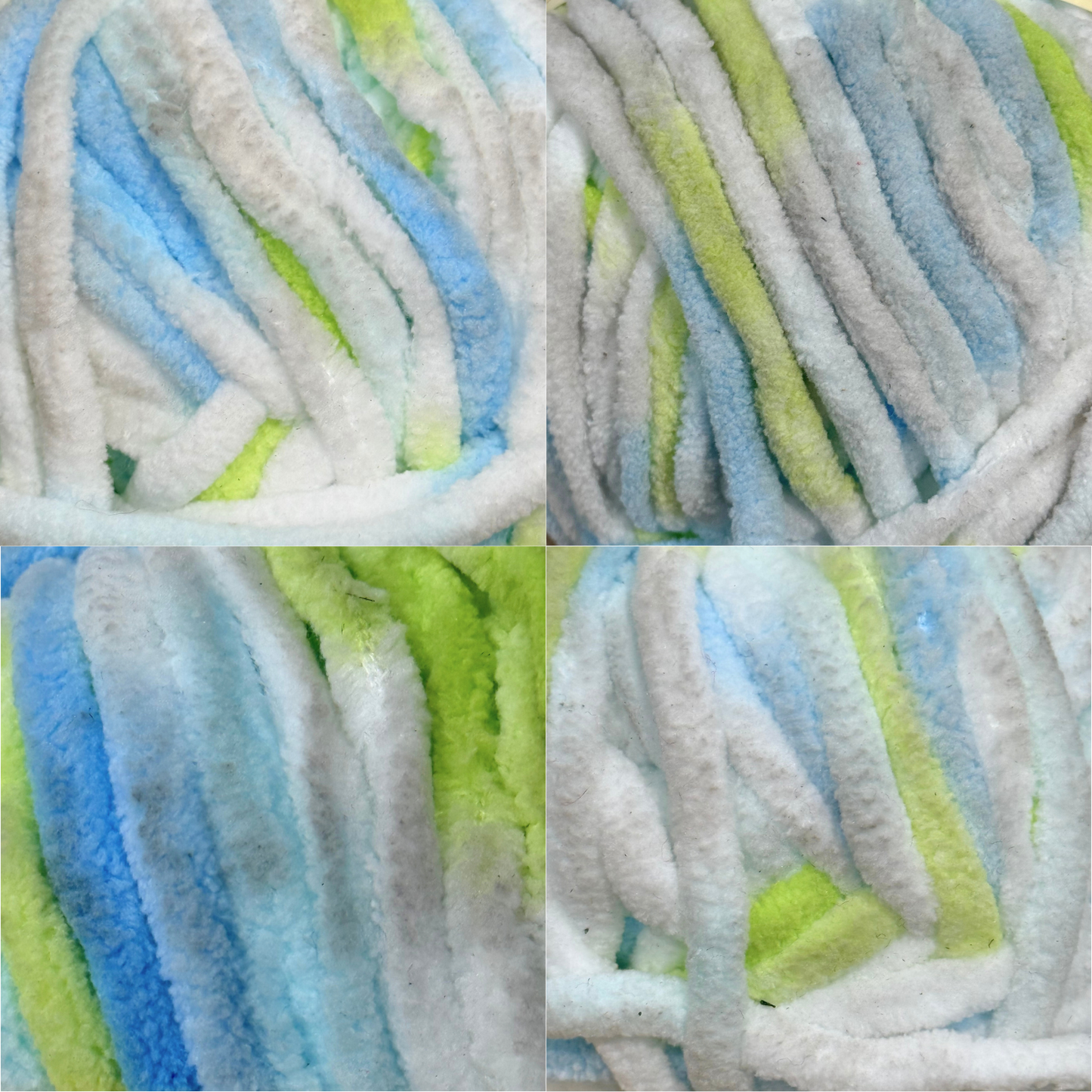 DUSTY Fine Chenille Blanket Yarn 100g 65m Multi Beach Dune 3pk Bundle