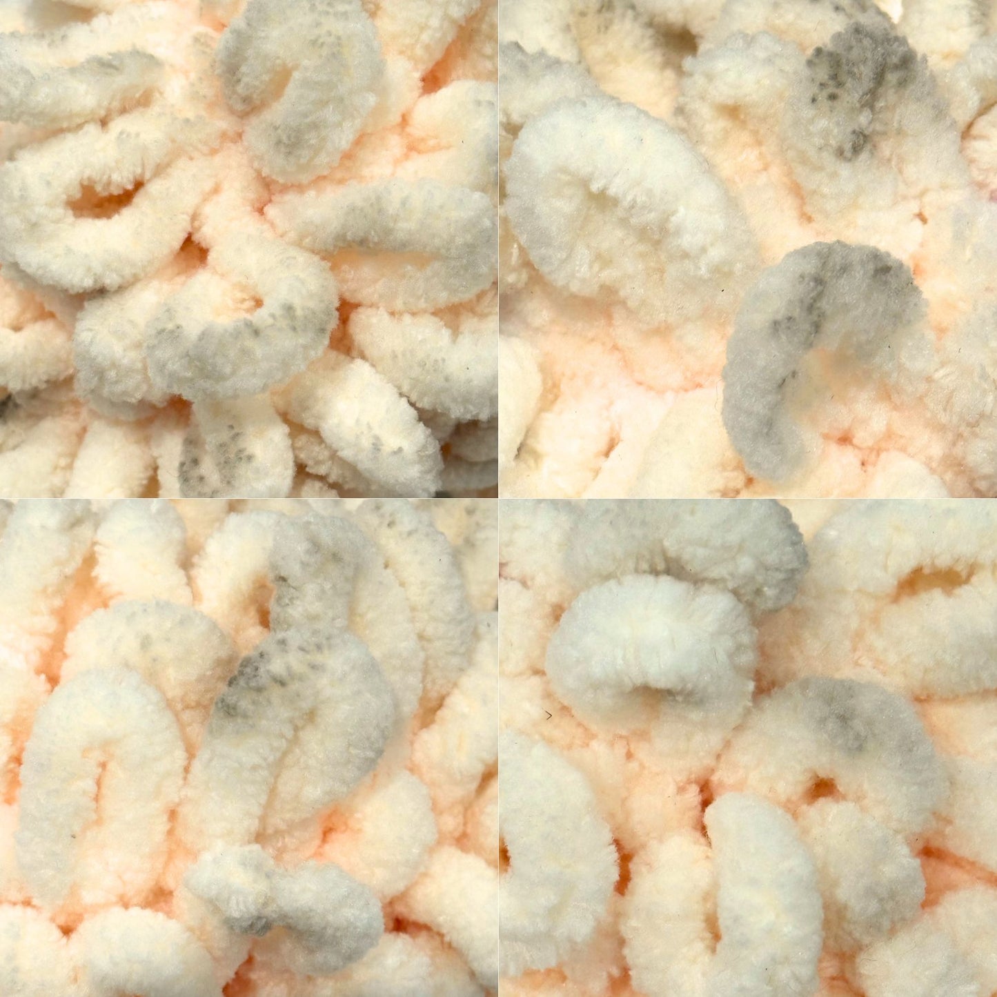 DUSTY Loopy Yarn 100g 8m Cream 4pk Bundle