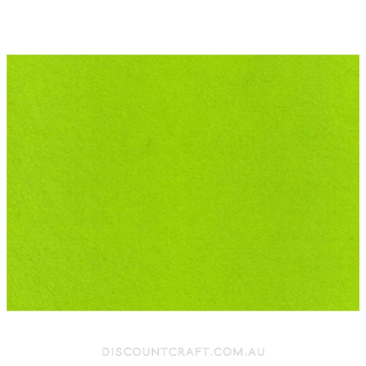 Felt Sheet A4 Size 1pk - Lime Green