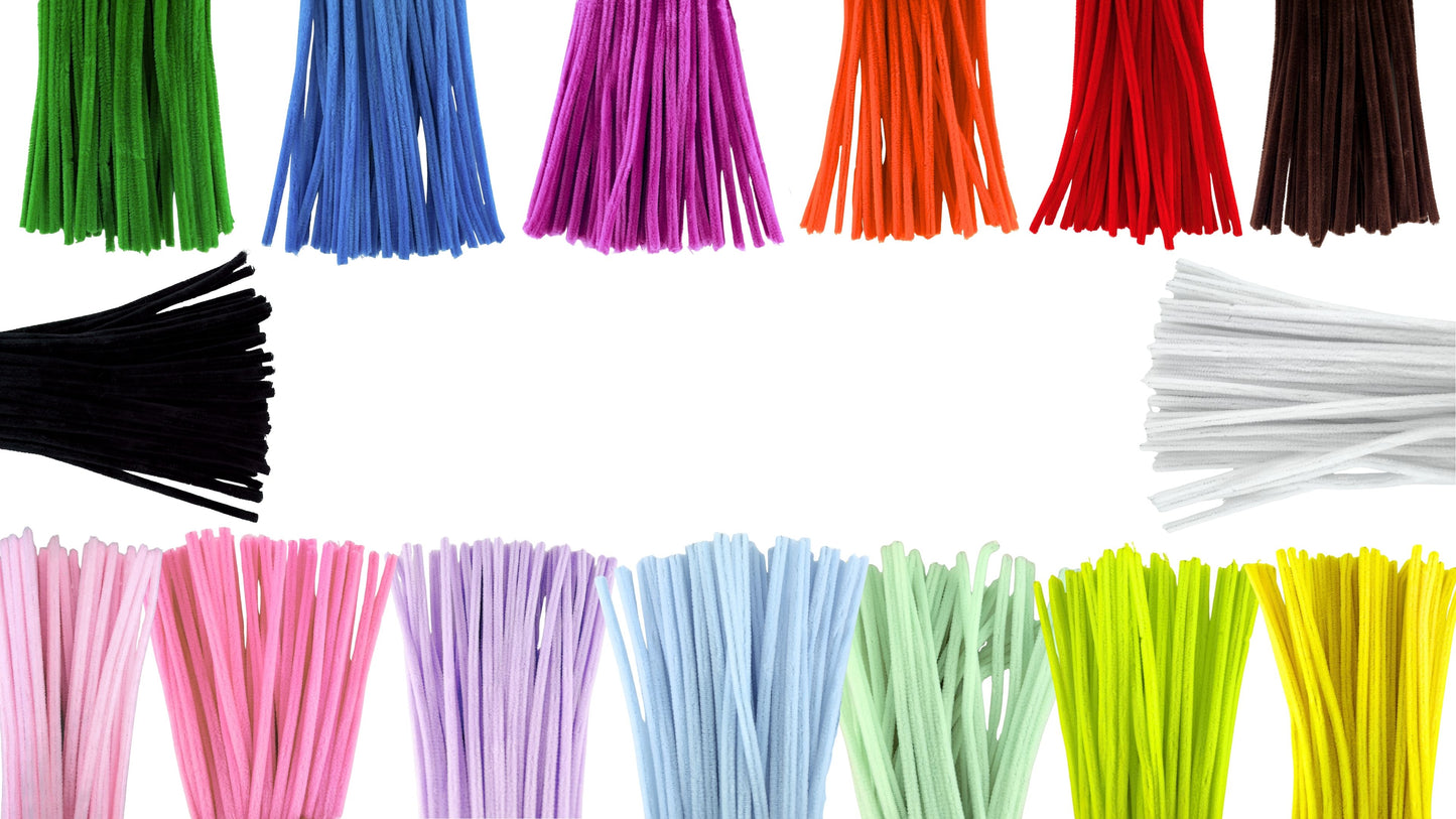 Chenille Stems 6mm 50pk - Light Pink