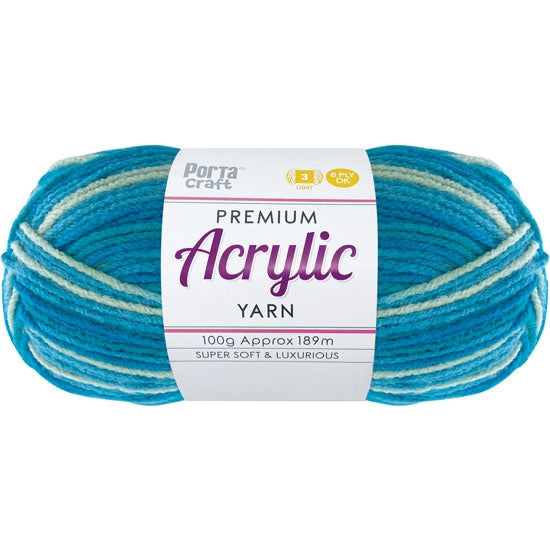 Acrylic Yarn 100g 189m 8ply - Variegated Fairview