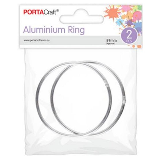 Aluminium Rings 89mm 2pk - Discount Craft
