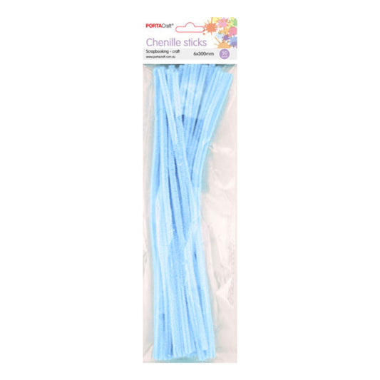 Pack of blue chenille sticks 