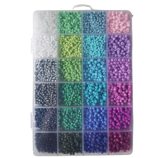 Glass Beads 2,3 & 4mm in Clear Case