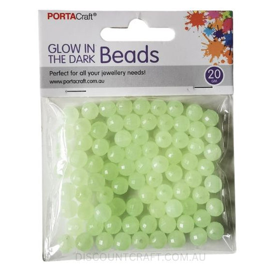 Glow in the Dark Beads Medium 20g