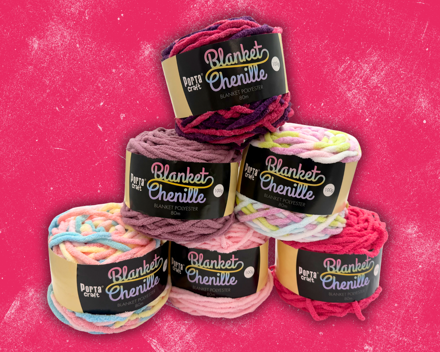 Blanket Chenille Yarn by Porta Craft - Discount Craft