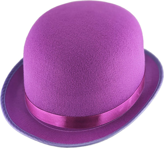 Easter Felt Bowler Hat 26cm - Purple
