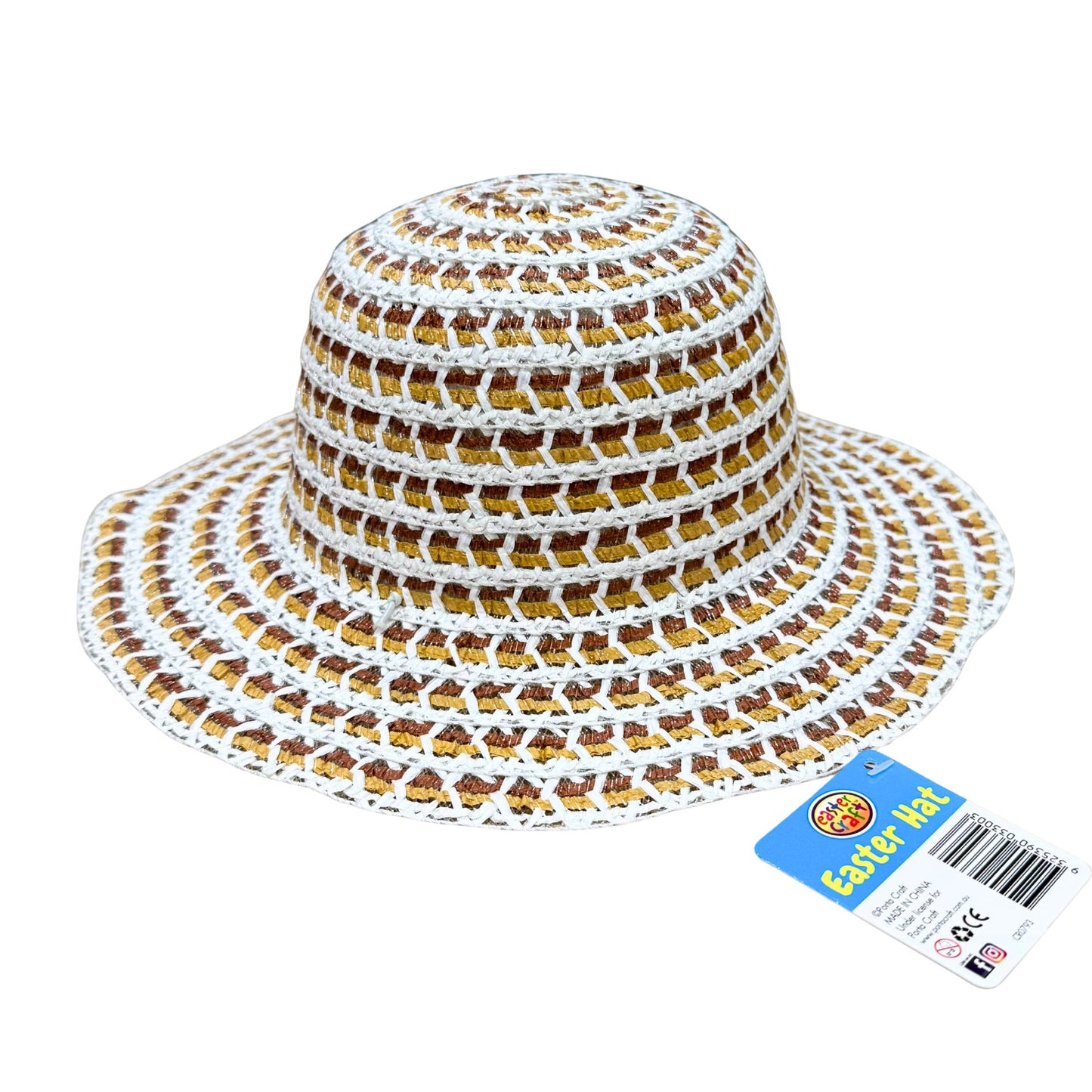 Easter Bonnet Hat 30cm - Brown