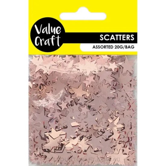 Star Scatters 20g 2 Sizes - Rose Gold