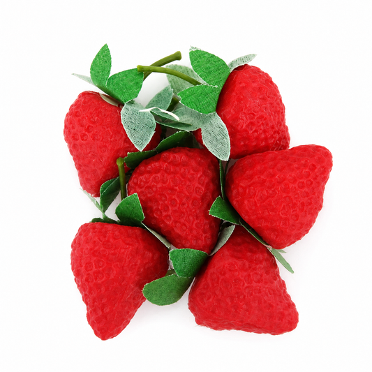 Artificial Fruit Strawberry 30x33mm 6pc
