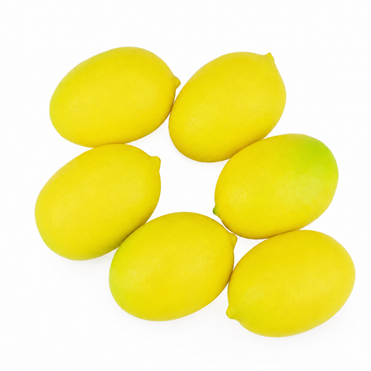 Artificial Fruit Lemon 27x40mm 6pc