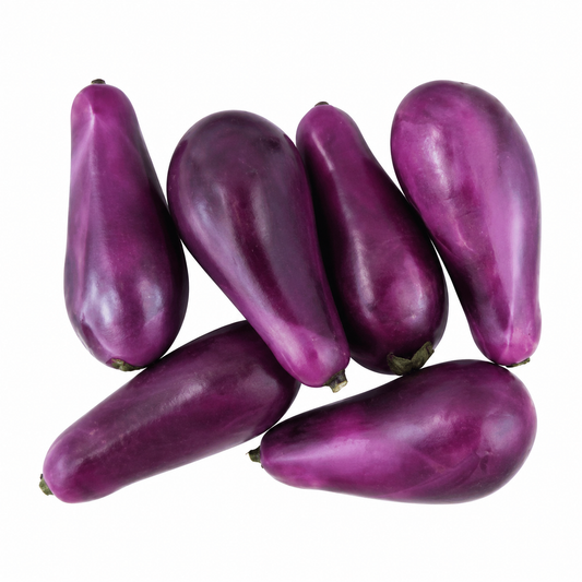 Artificial Fruit Eggplant 25x60mm 6pc