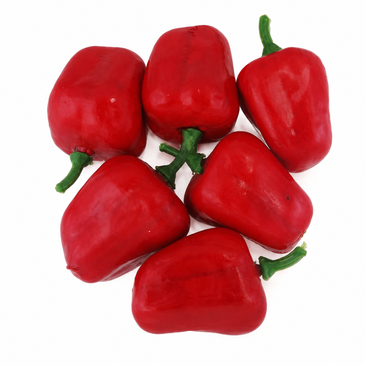 Artificial Fruit Capsicum Red 25x35mm 6pc