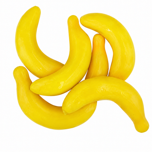Artificial Fruit Banana 15x65mm 6pc