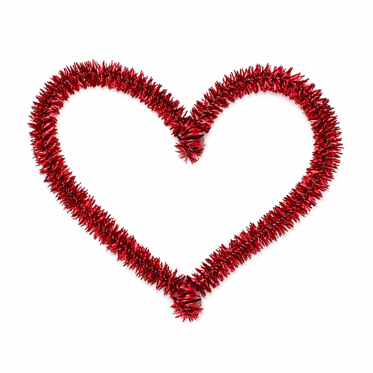 Chenille Stems Tinsel 6mm 24pk - Red