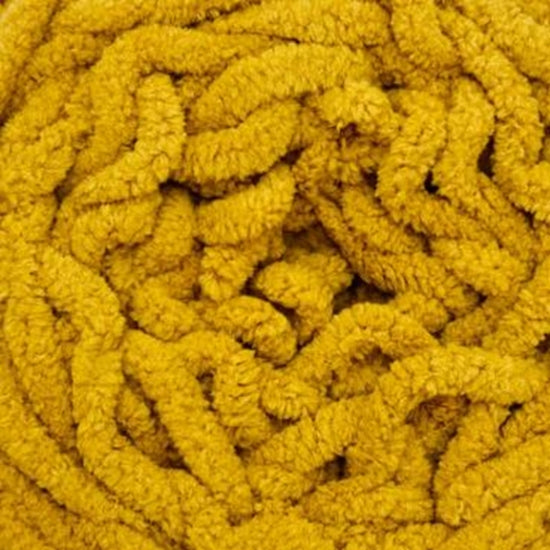 Chenille Blanket Yarn 100g 80m 12ply - Mustard