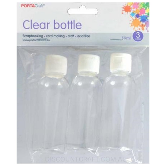Clear Bottles - 59ml 3pk
