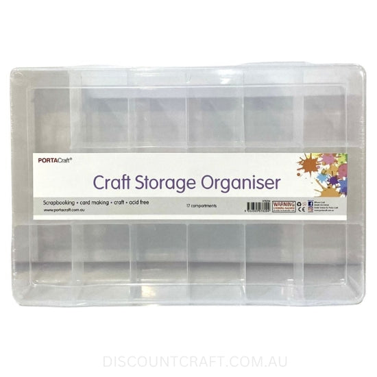 Craft Storage Box - 17 Compartment Organiser