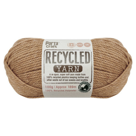 Recycled Yarn 100g 8ply - Mustard Melange