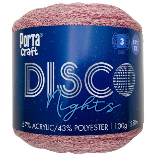 Disco Nights Sparkle Yarn 100g - Kunzite