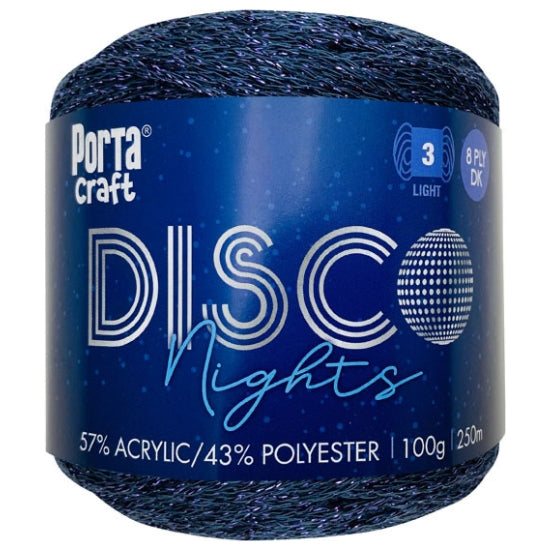 Disco Nights Sparkle Yarn 100g - Sodalite