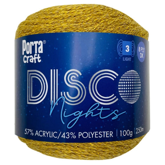 Disco Nights Sparkle Yarn 100g - Sunstone