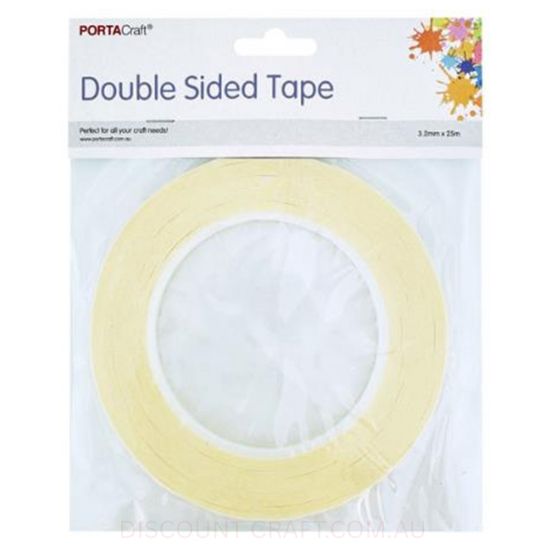 Clear Double Sided Tape 3.2mm x 25m Roll