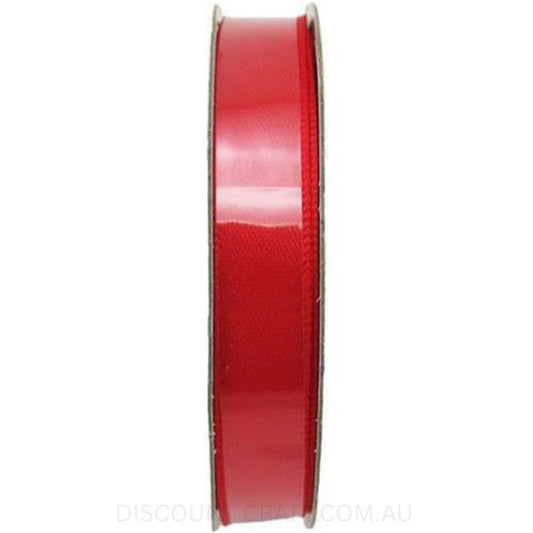 Satin Ribbon Double Sided 12mm x 5 metres - Bright Red